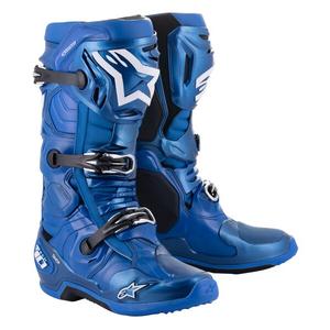 Cizme moto Alpinestars Tech 10 albastru-negru-alb