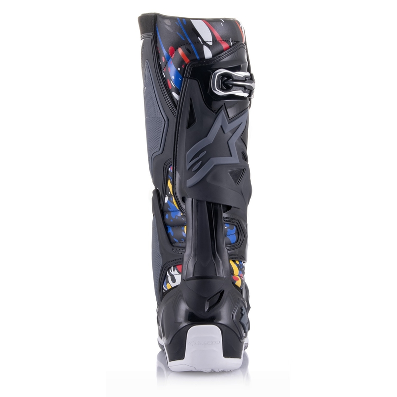 Cizme moto Alpinestars Tech 10 Limited Edition Renen negru-gri-alb-multicolor