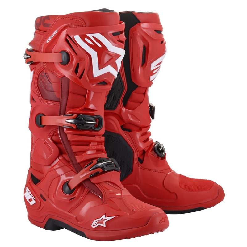 Ghete moto Alpinestars Tech 10 roșii