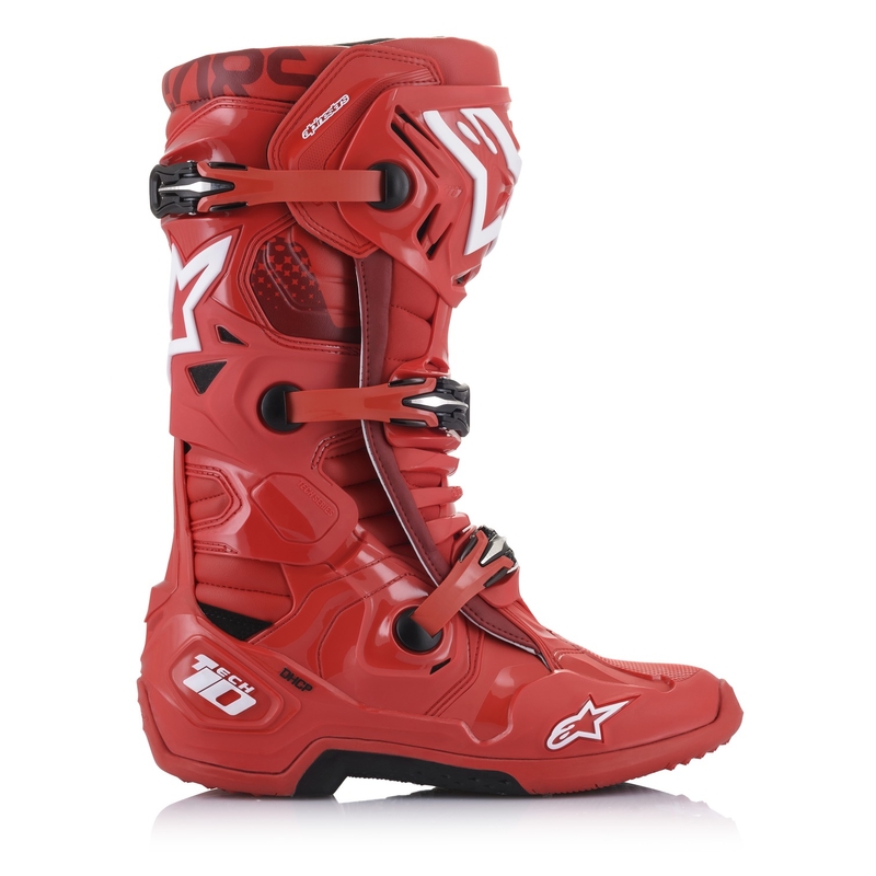 Ghete moto Alpinestars Tech 10 roșii