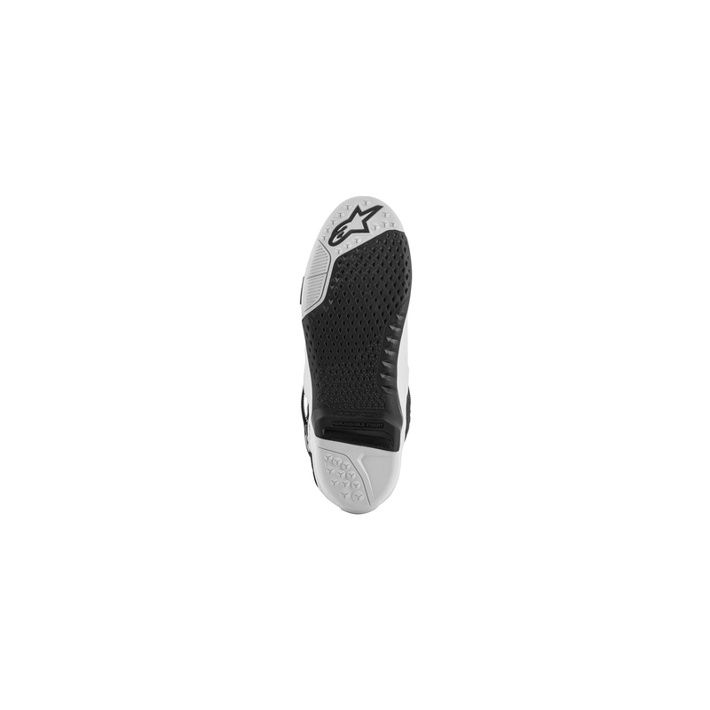 Ghete Moto Alpinestars Tech 10 Supervented Perforate Alb