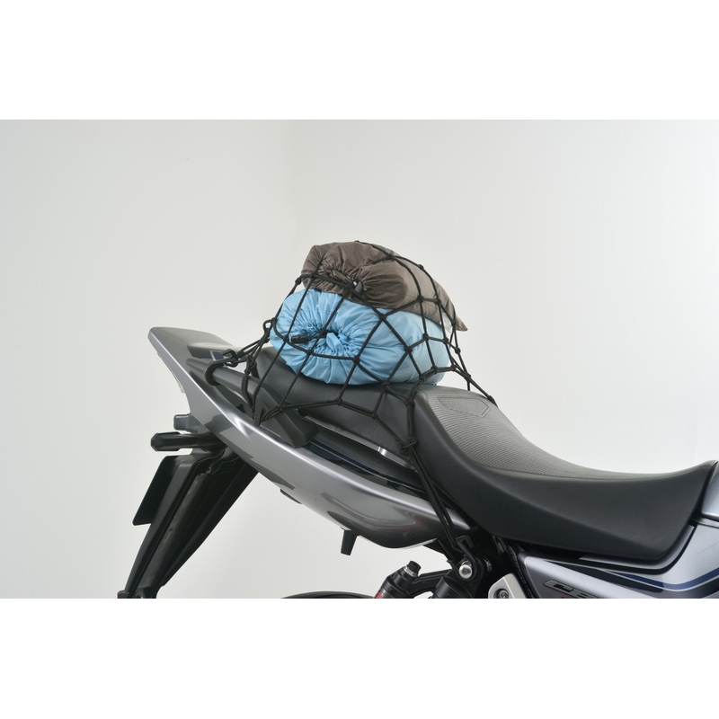 Plasa de bagaje flexibila pentru motociclete cu carlige din plastic Daytona 30 x 30 cm neagra