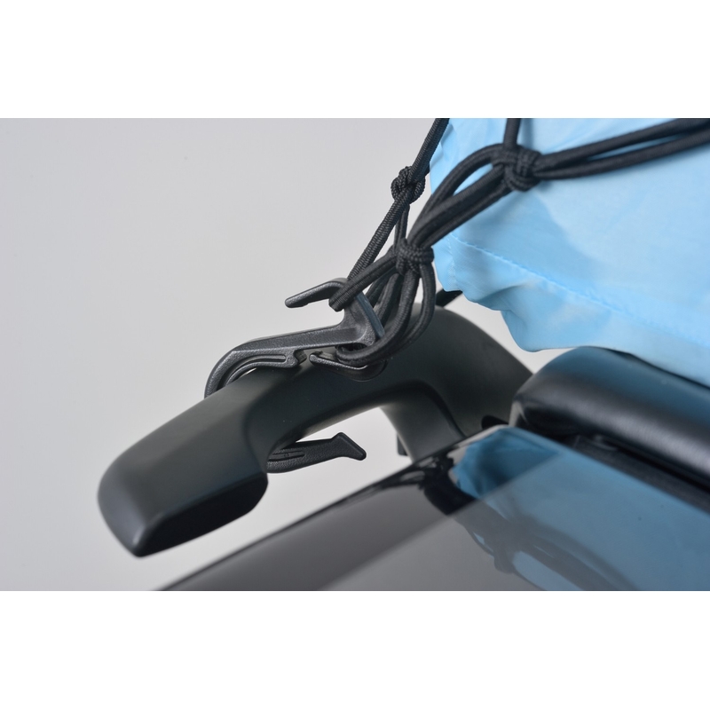 Plasa de bagaje flexibila pentru motociclete cu carlige din plastic Daytona 40 x 40 cm neagra