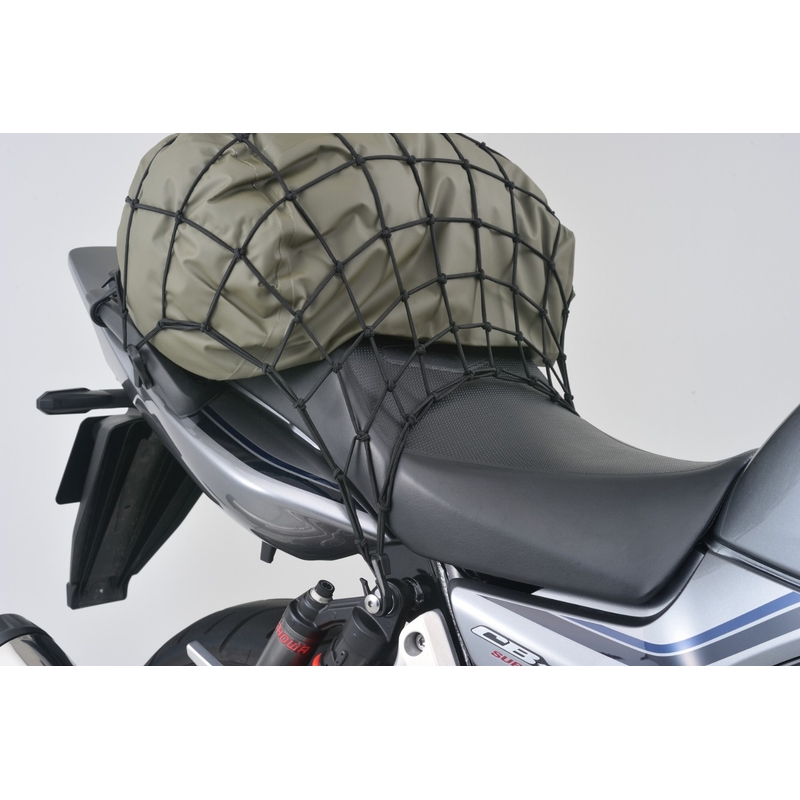Plasa de bagaje flexibila pentru motociclete cu carlige din plastic Daytona 40 x 40 cm neagra