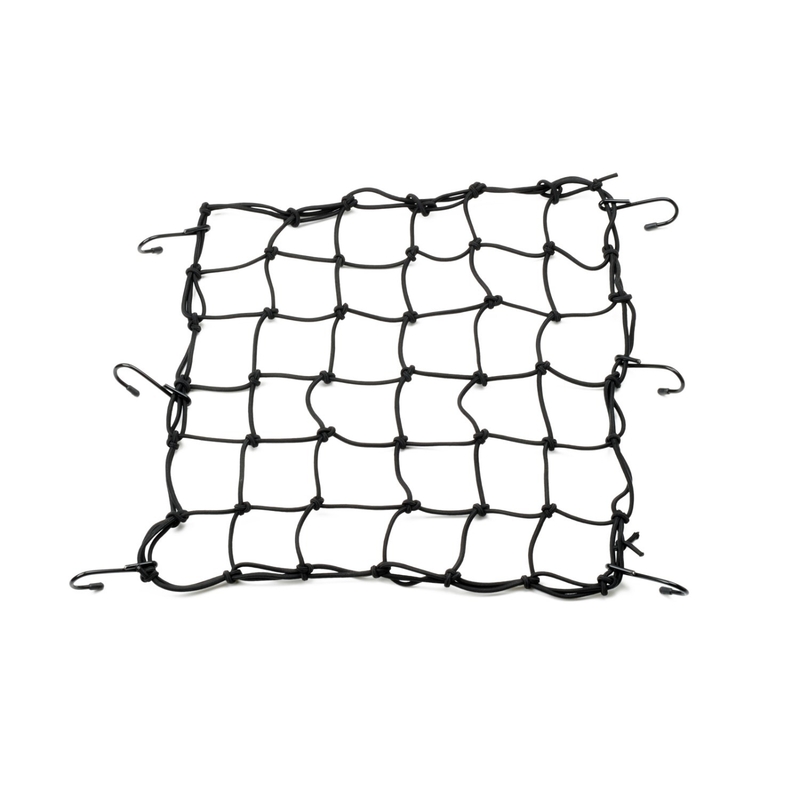 Plasa de bagaje flexibila pentru motociclete cu carlige metalice Daytona 40 x 40 cm neagra