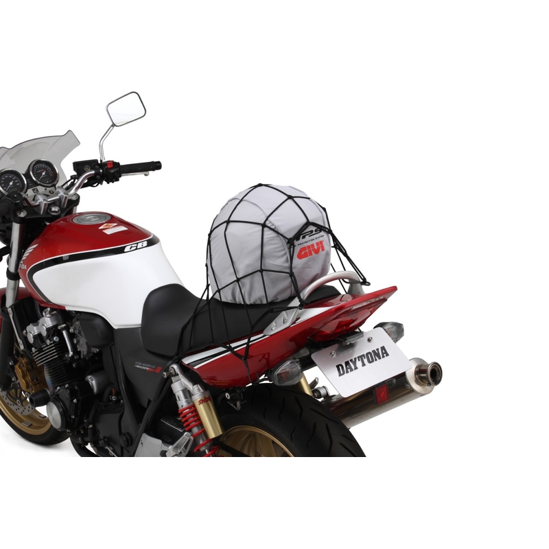 Plasa de bagaje flexibila pentru motociclete cu carlige metalice Daytona 40 x 40 cm neagra