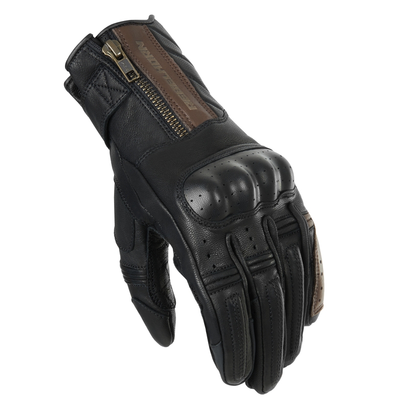 Mănuși de motocicletă Rebelhorn Hunter Black-Brown lichidare