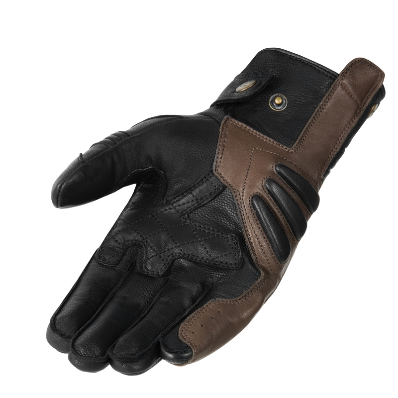 Mănuși de motocicletă Rebelhorn Hunter Black-Brown lichidare