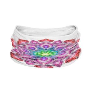 Bandă multifuncțională pentru gât nanosilver® Mandala white