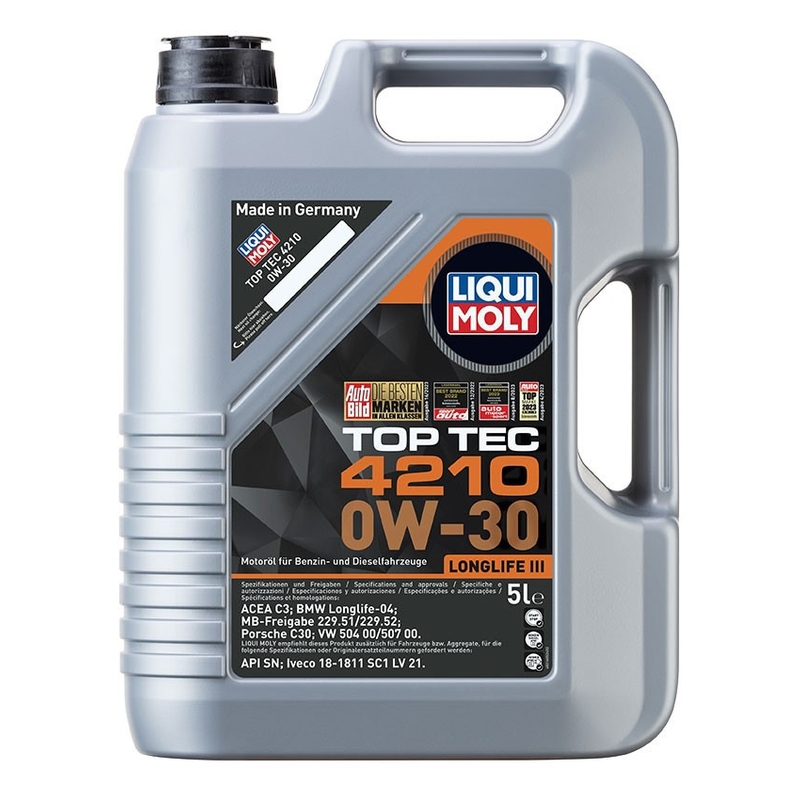 Ulei de motor sintetic LIQUI MOLY Top Tec 4210 0W-30 5 l