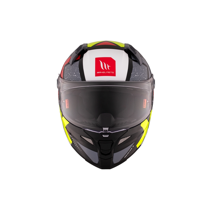 Casca moto integrala MT REVENGE 2 S Light CO negru-rosu-galben lucios