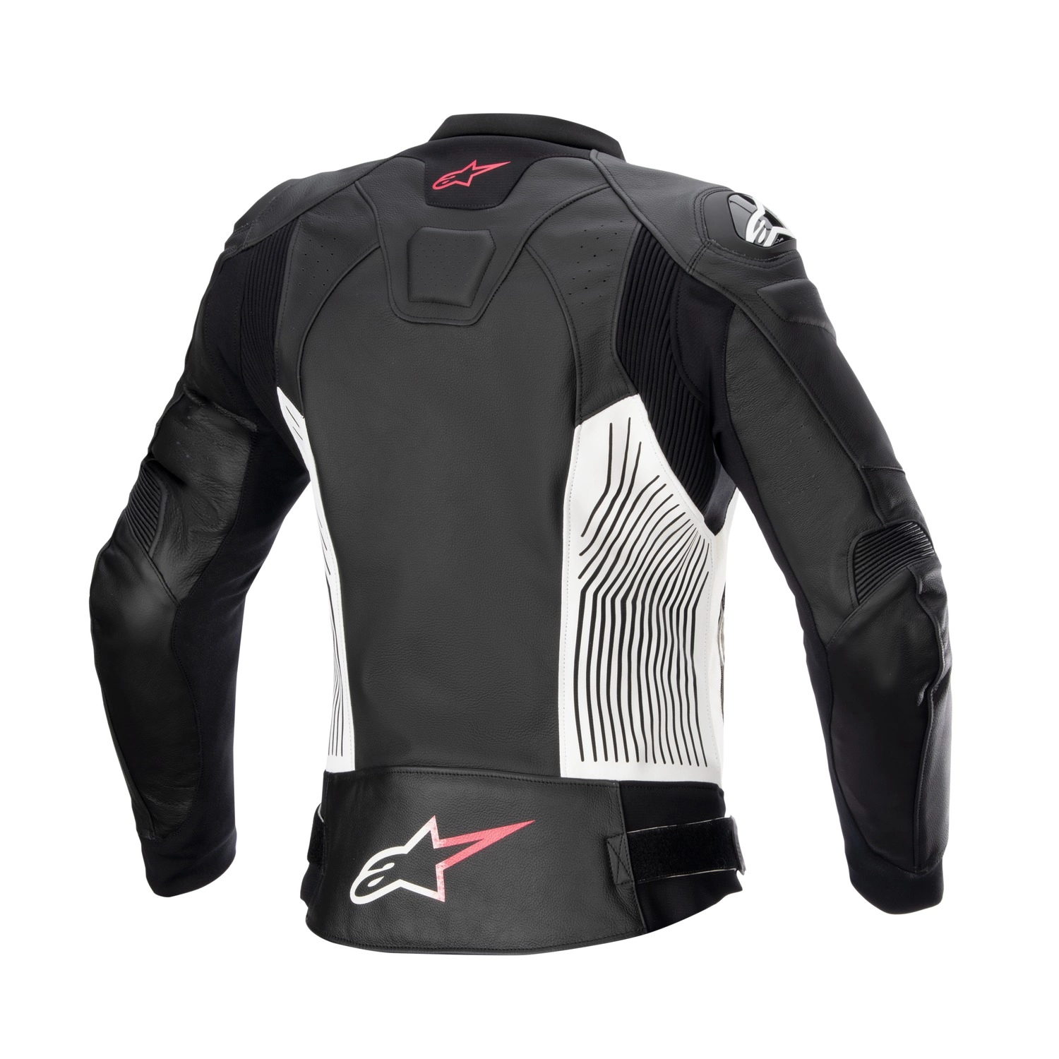 Geaca moto dama Alpinestars GP PLUS 4 negru-alb-roz | Motozem.ro