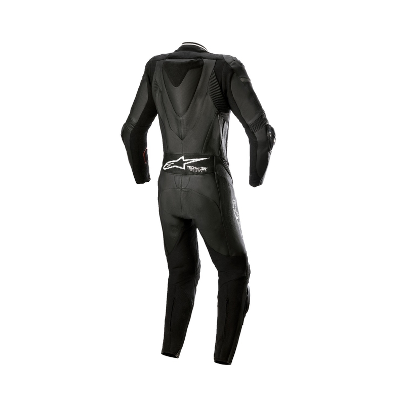 Costum motocicletă Alpinestars STELLA GP PLUS 2 pentru femei, din piele, negru-alb-gri metalic