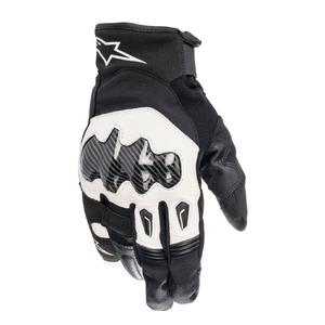 Mănuși moto Alpinestars SMX-1 Drystar alb-negru