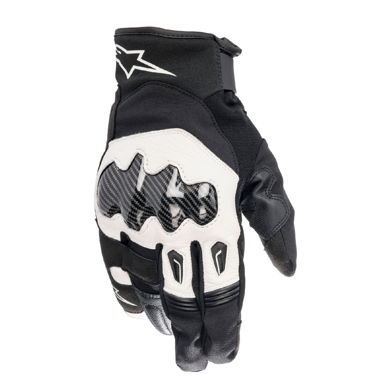 Mănuși moto Alpinestars SMX-1 Drystar alb-negru
