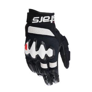 Mănuși moto Alpinestars Halo alb-negru
