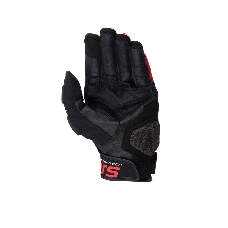 Mănuși moto Alpinestars Halo negru-alb-roșu
