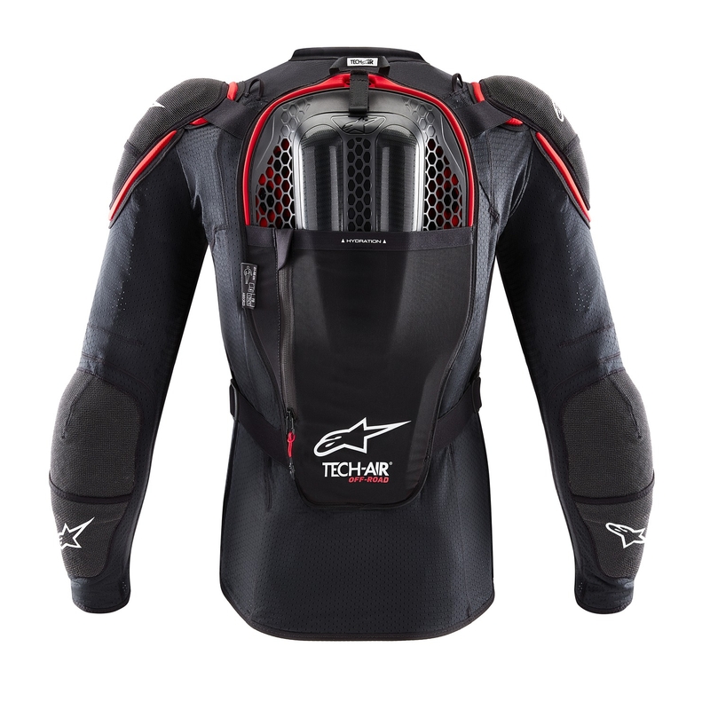 Vesta airbag cu sistem TECH-AIR®OFF-ROAD Alpinestars negru-rosu