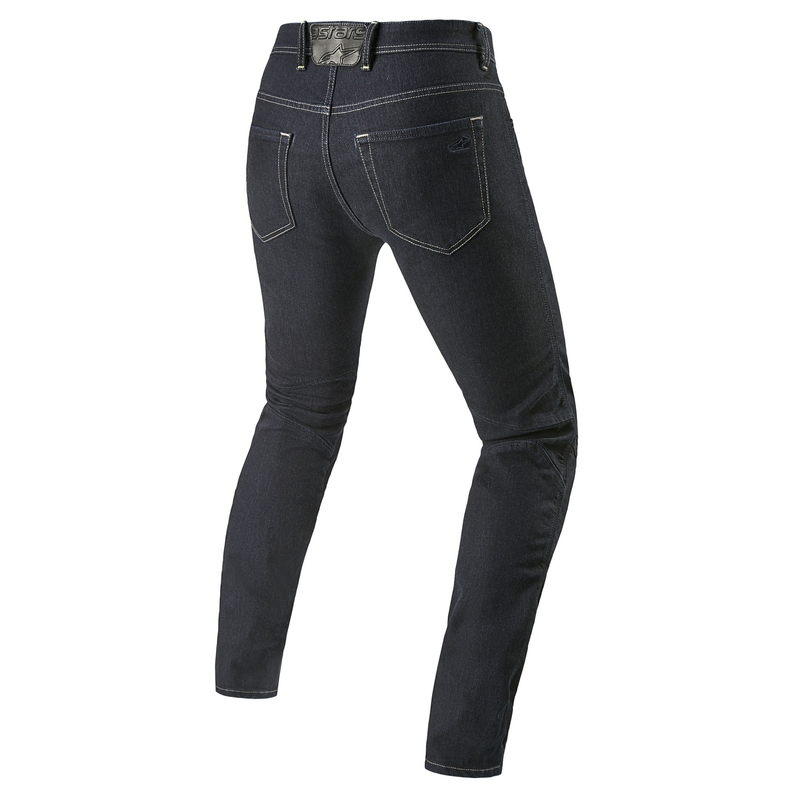 Blugi pentru motociclete Alpinestars Radium 2 Denim, spalati in albastru