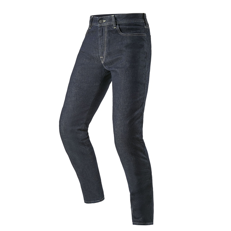 Blugi pentru motociclete Alpinestars Copper 3 Denim, spalati in albastru