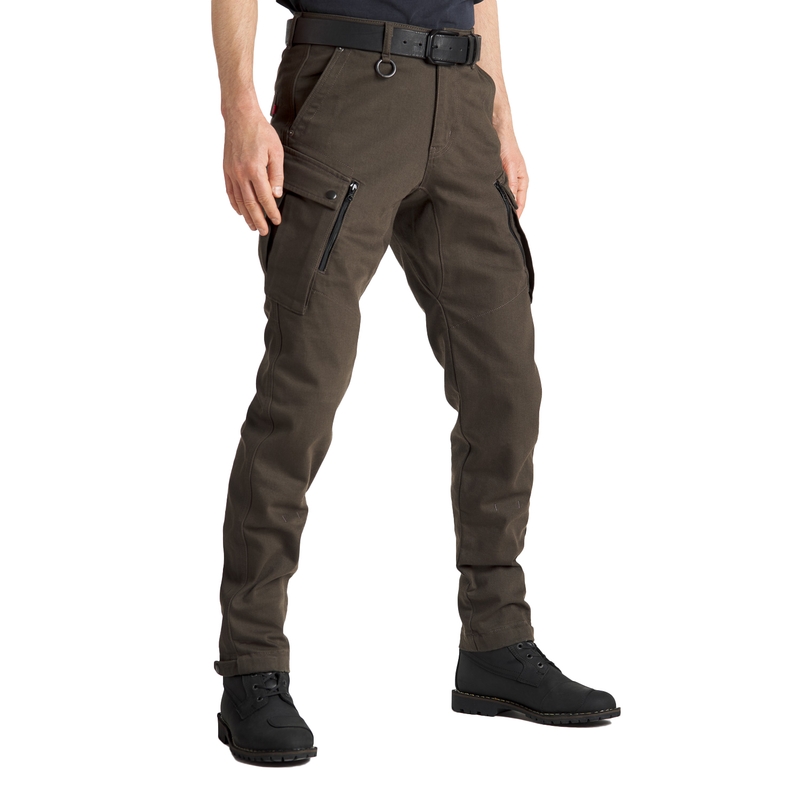 Blugi moto PANDO MOTO Mark Kev verde olive vânzare - II. calitate lichidare