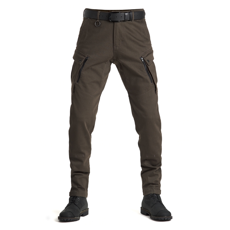 Blugi moto PANDO MOTO Mark Kev verde olive vânzare - II. calitate lichidare