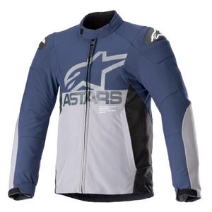 Jachetă moto impermeabilă Alpinestars SMX albastru-gri închis