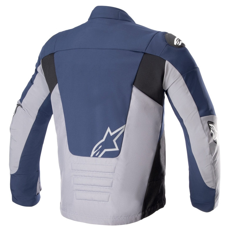 Jachetă moto impermeabilă Alpinestars SMX albastru-gri închis