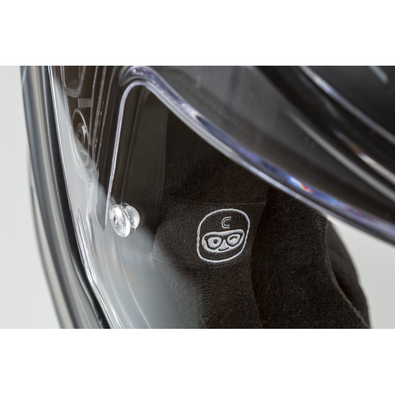 Casca de motociclete rabatabila Cassida Modulo 2.1 Profile alb-negru-galben fluor-gri