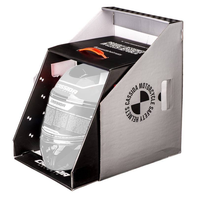 Cască de motocicletă rabatabilă Cassida Modulo 2.1 Profile Vision mat negru-gri reflectorizant