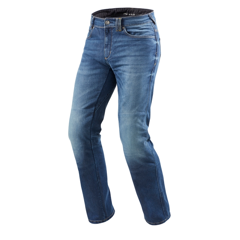 Revit Philly 2 LF Blue Blue Cropped Motorcycle Jeans lichidare