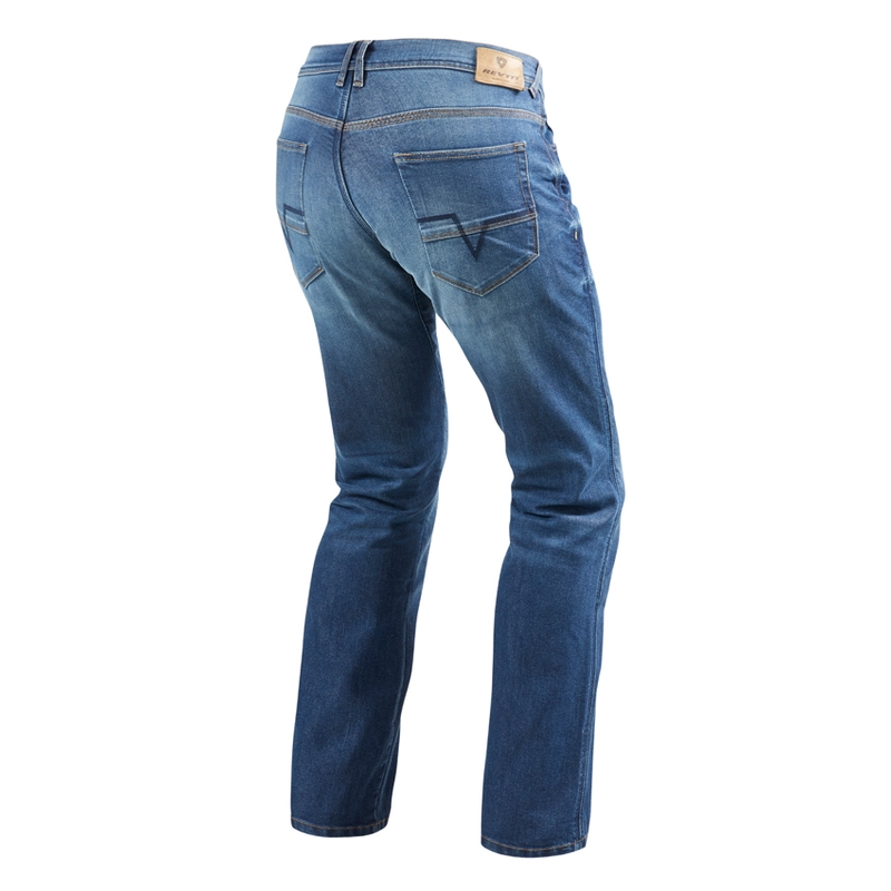 Revit Philly 2 LF Blue Blue Cropped Motorcycle Jeans lichidare