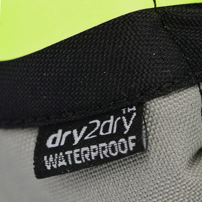 Mănuși pentru motociclete Oxford Montreal 4.0 DRY2DRY™ negru-gri-galben fluo