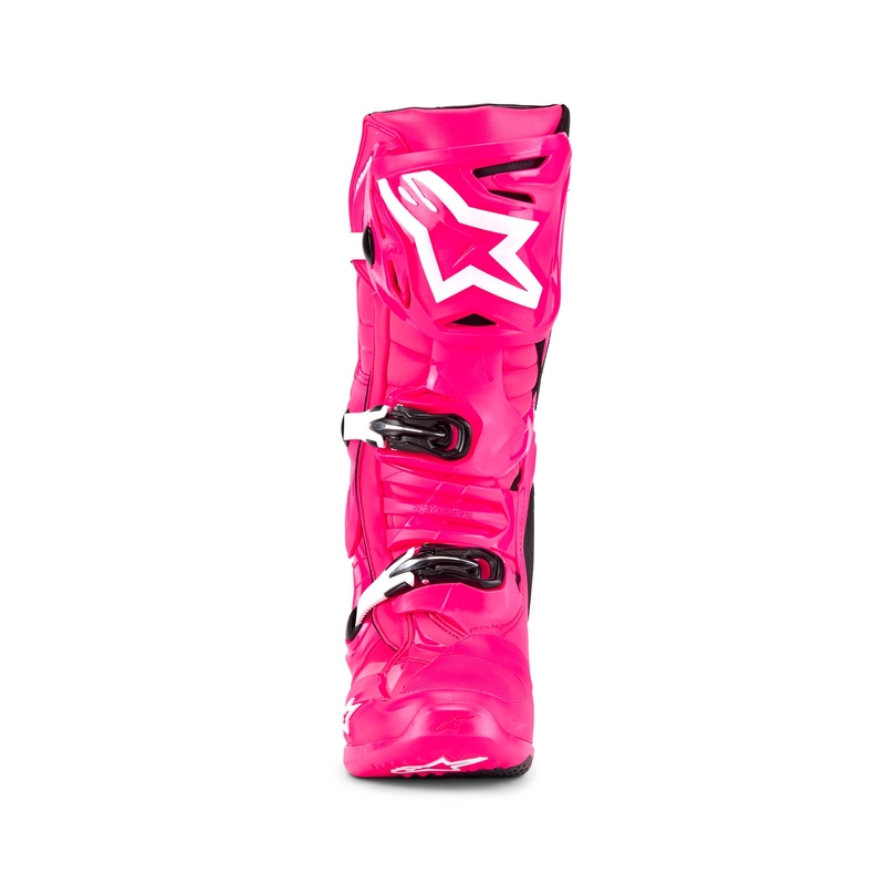 Ghete moto Alpinestars Tech 10 roz-negru-alb