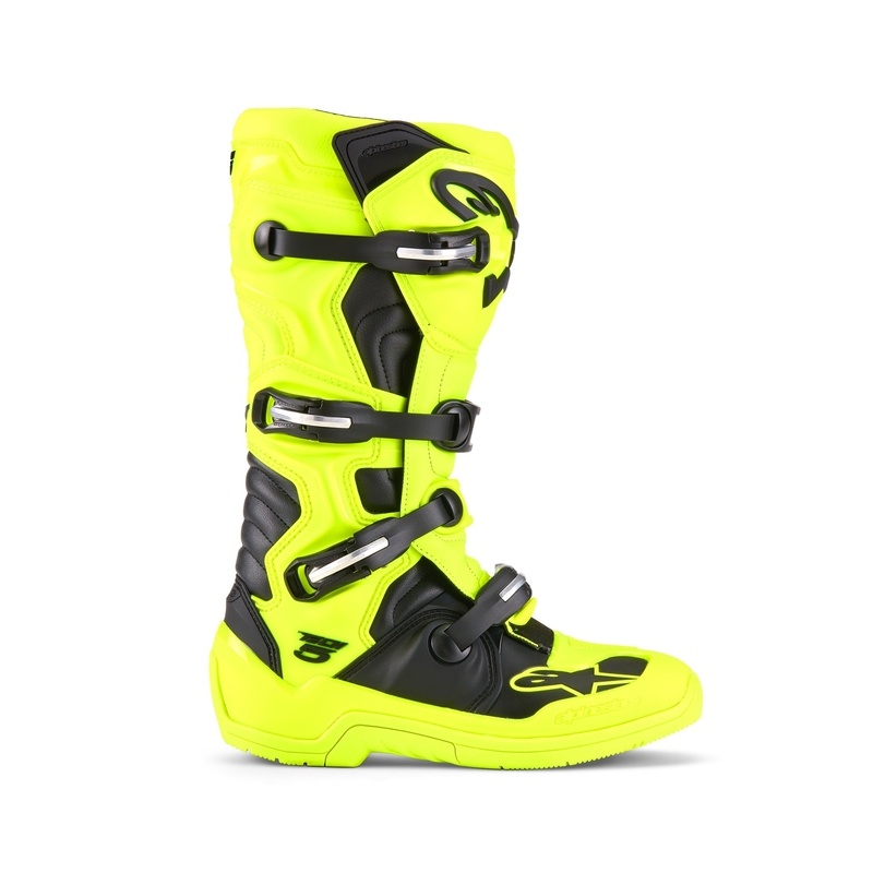 Ghete moto Alpinestars Tech 5 galben fluo-negru 2025