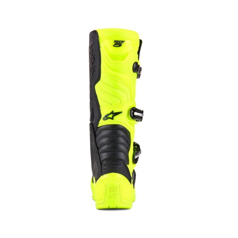 Ghete moto Alpinestars Tech 5 galben fluo-negru 2025