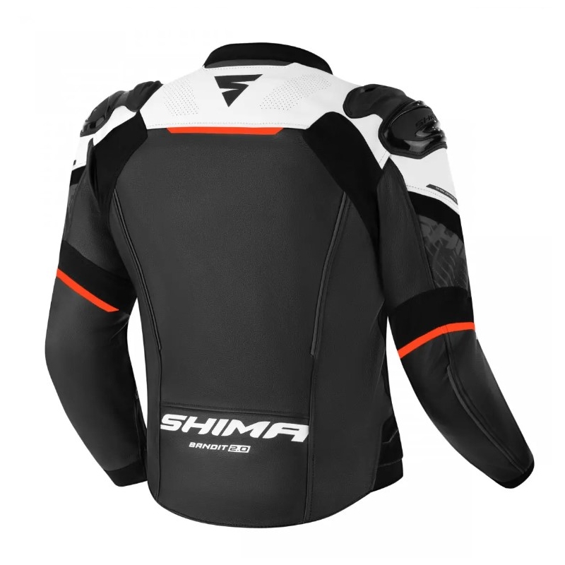 Geacă moto Shima Bandit 2.0 negru-alb-roșu