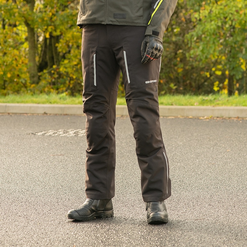 Pantaloni scurti de motocicletă Oxford Advanced Hinterland DRY2DRY™, negri