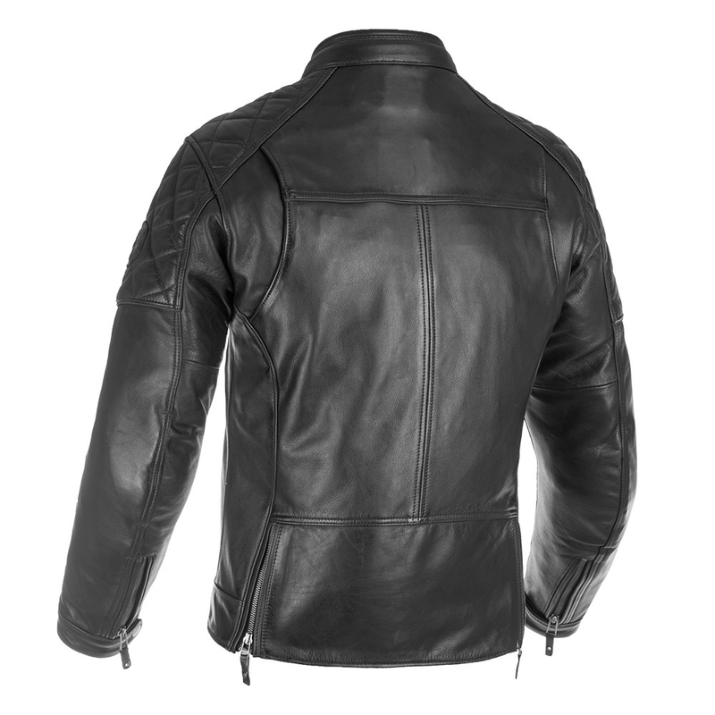 Geacă moto din piele Oxford Route 73 2.0 neagră
