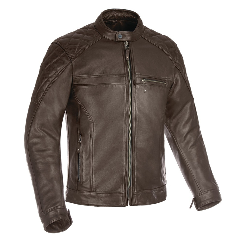 Geacă moto din piele Oxford Route 73 2.0 maro lichidare
