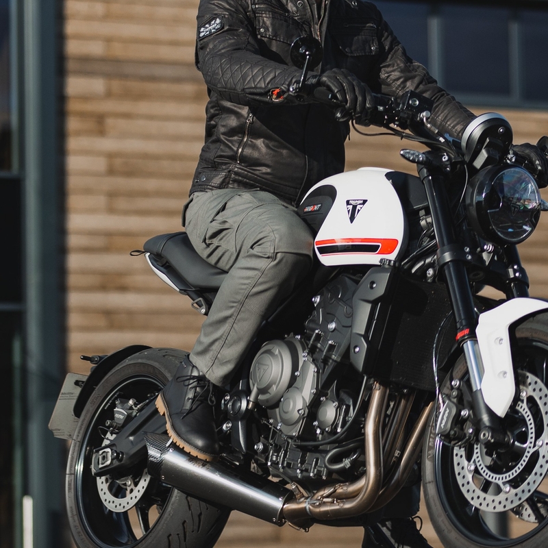 Pantaloni de motocicletă Cargo AA Khaki, aprobați original Oxford