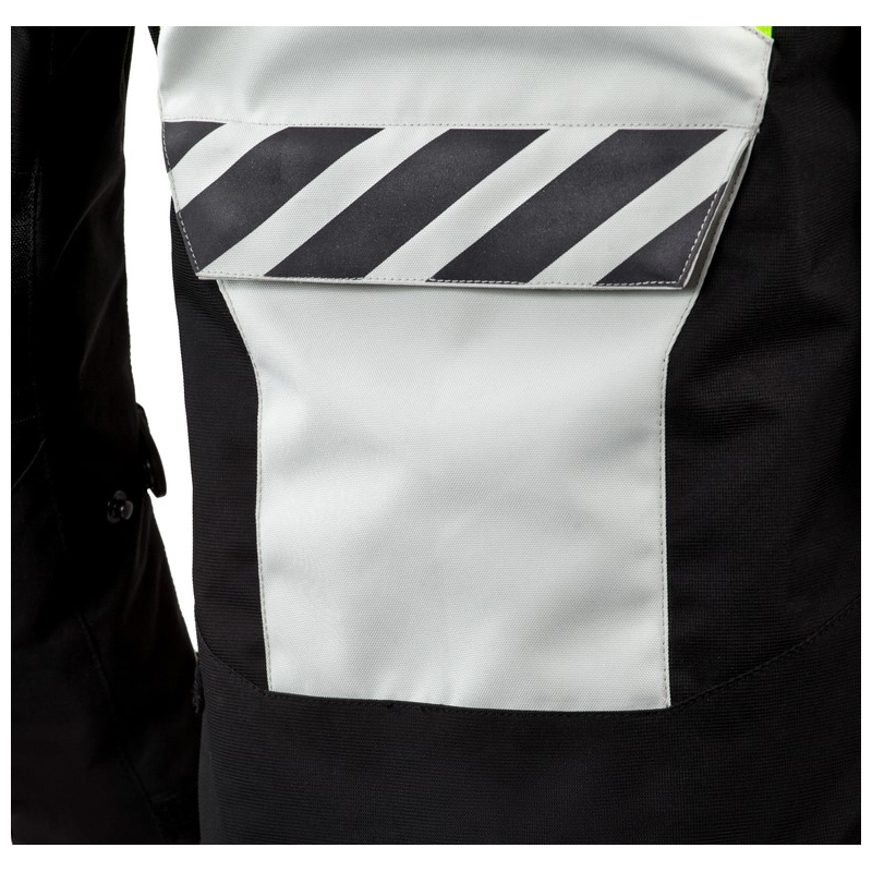Jachetă moto pentru femei Rebelhorn District gri-negru-galben-fluo výprodej lichidare