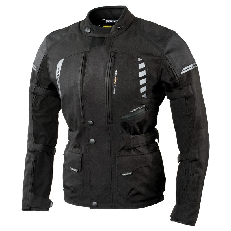 Jacheta Moto Rebelhorn Hiker II negru lichidare
