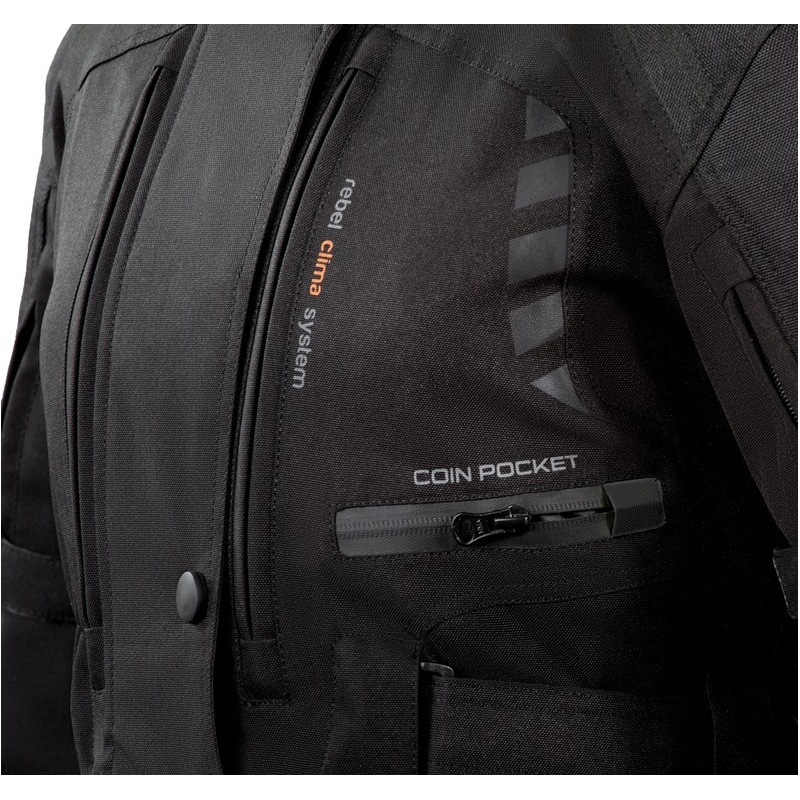 Jacheta Moto Rebelhorn Hiker II negru lichidare