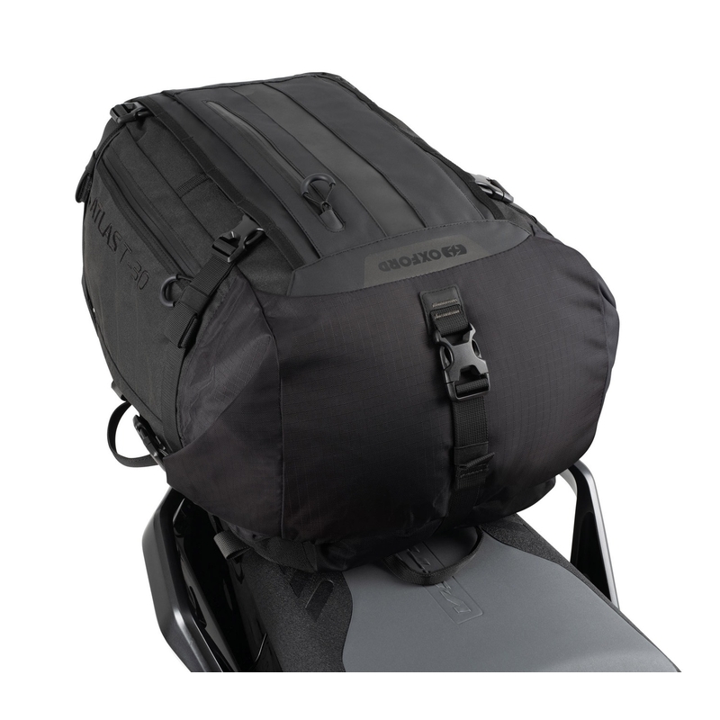 Geantă pentru scaun pasager Oxford Atlas T-30 Advanced Tourpack 30 l, neagră