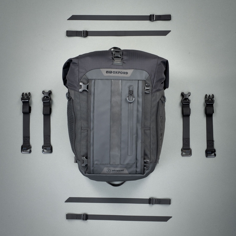 Geantă pentru scaun pasager Oxford Atlas T-30 Advanced Tourpack 30 l, neagră
