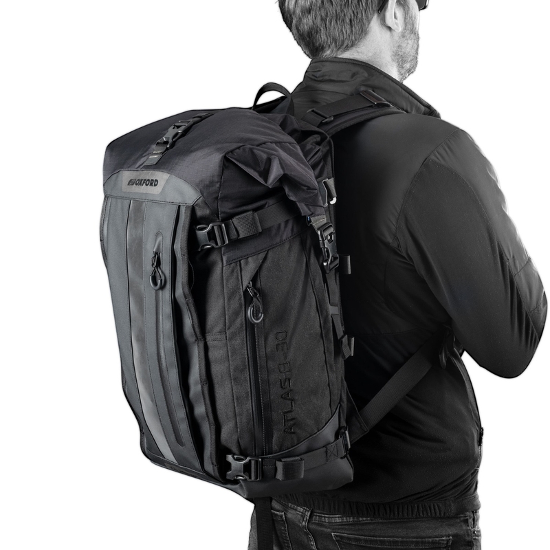 Geantă motocicletă Oxford Atlas B-30 Advanced Backpack 30 l gri