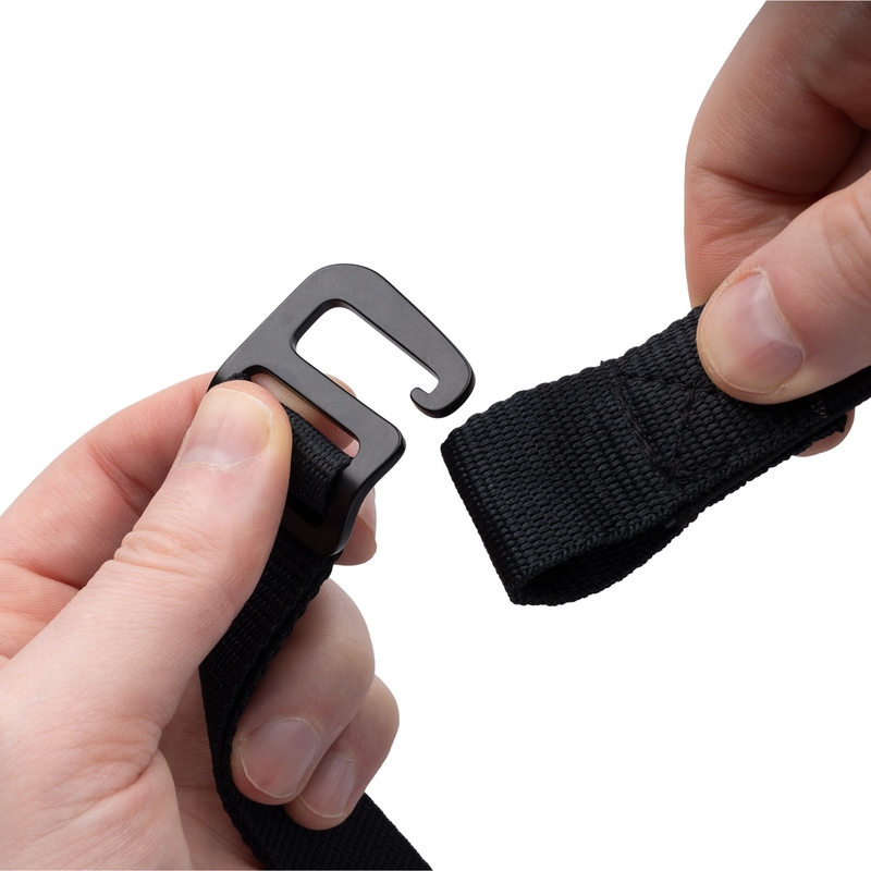 Curele pentru bagaje Oxford Atlas G-Hook 2 buc negru 26mm x 1,2 m
