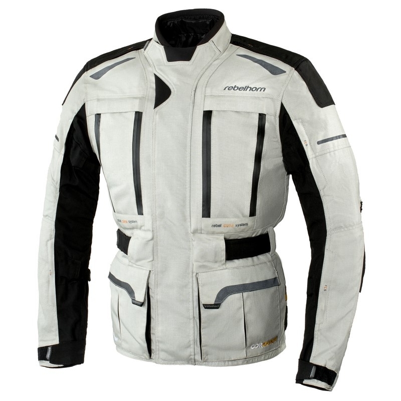 Rebelhorn Hardy Pro jachetă de motocicletă gri-negru