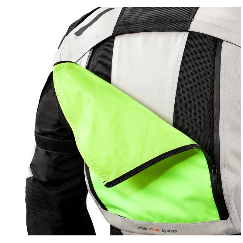 Rebelhorn Hardy Pro jachetă de motocicletă gri-negru